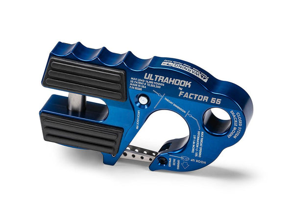 UltraHook Closed System Winch Shackle Mount Blue Factor 55 - Factor 55 - 00250-02