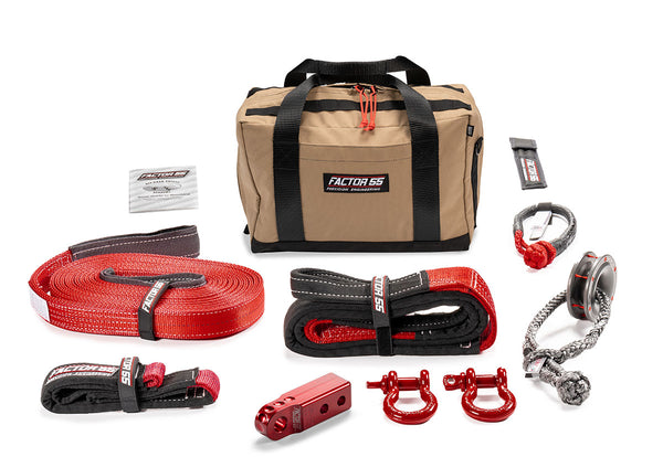 Vehicle Recovery Kit Sawtooth Red -Medium Factor 55 - Factor 55 - 00475-01-MEDIUM