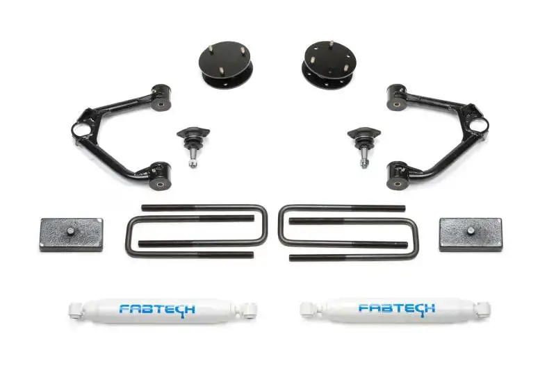 Fabtech 19+ GM C/K1500 P/U 3in Budget Sys w/Perf Shks