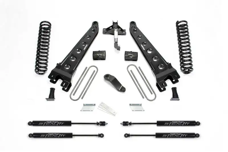 Fabtech 19+ Ford F450/F550 4WD Diesel 6in Rad Arm Sys w/Coils & Stealth