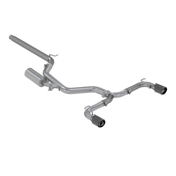 MBRP Exhaust Armor Pro Golf GTI 3" Cat Back Dual Split Rear Exit Exhaust System with CF (S46063CF)