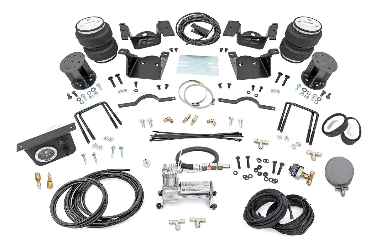 Air Spring Kit W Compressor - 7.5 Inch Lift Kit - Chevy GMC 2500HD 3500HD