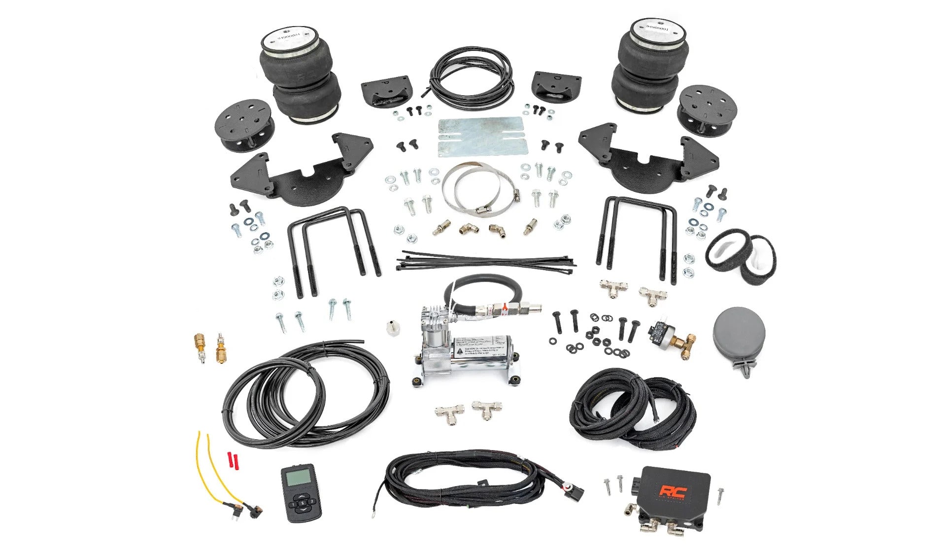 Air Spring Kit w/compressor - 4-6 Inch Lift Kit - Wireless Controller -