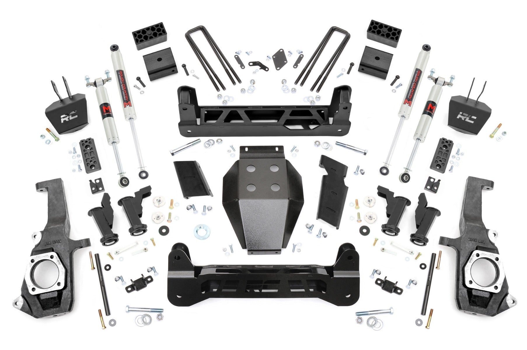 Rough Country 5 Inch Lift Kit - Torsion Drop - M1 -  Chevy/GMC 2500HD/3500HD (11-19) - 10340