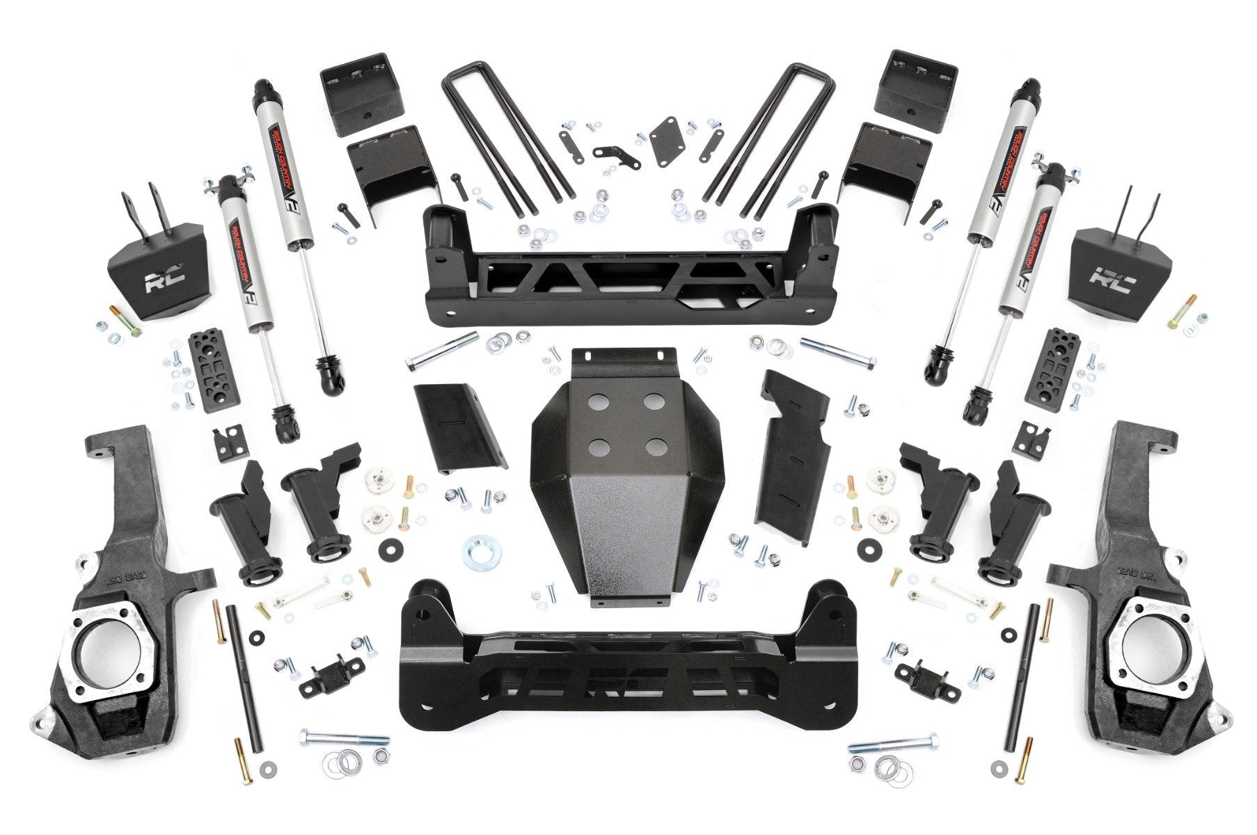 Rough Country 7.5 Inch Lift Kit - Torsion Drop - V2 - Chevy/GMC 2500HD/3500HD (11-19) - 10470