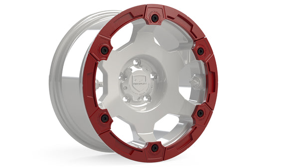 Modular Rash Ring Kit w/ Hardware Red 6-Spoke TeraFlex - 1056014 - TeraFlex