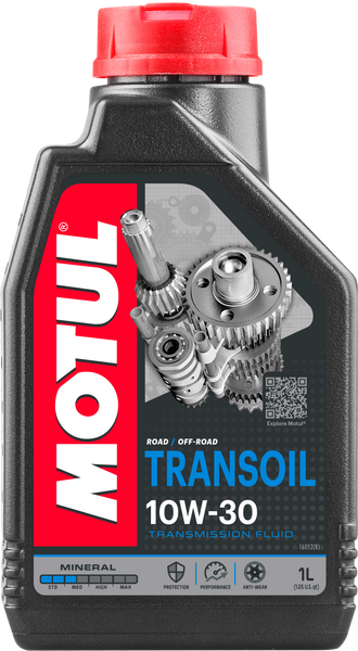 Motul 1L Powersport TRANSOIL SAE 10W30 (Wet Clutch) - Petroleum (105894)
