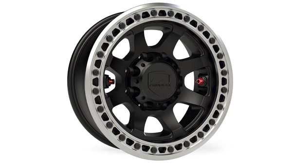 Olympus Beadlock Off-Road Wheel 8x6.5 Inch -12mm Metallic Black TeraFlex - 1059089 - TeraFlex