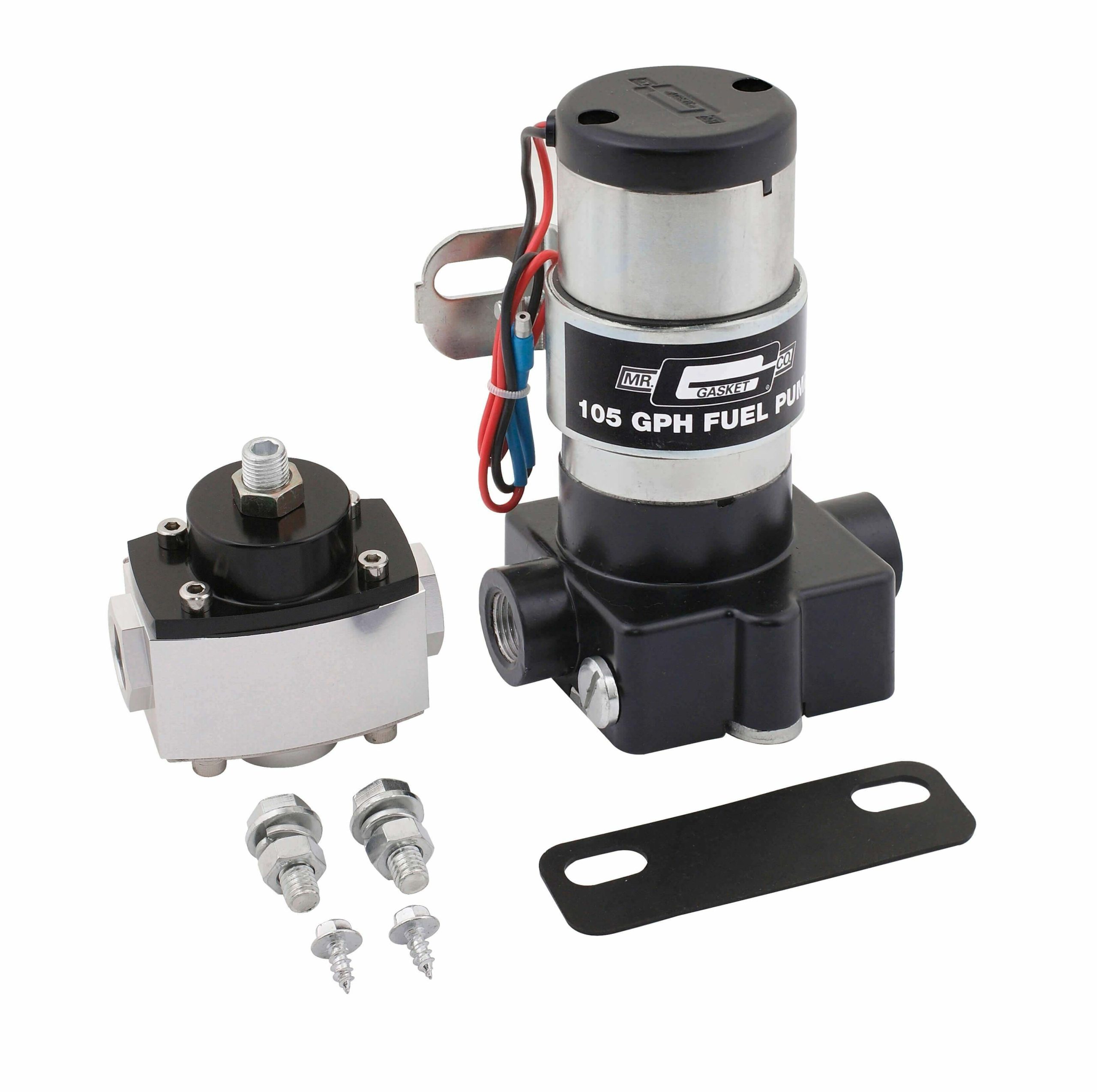 Mr. Gasket Electric Fuel Pump with Regulator - 105 GPH - 105P
