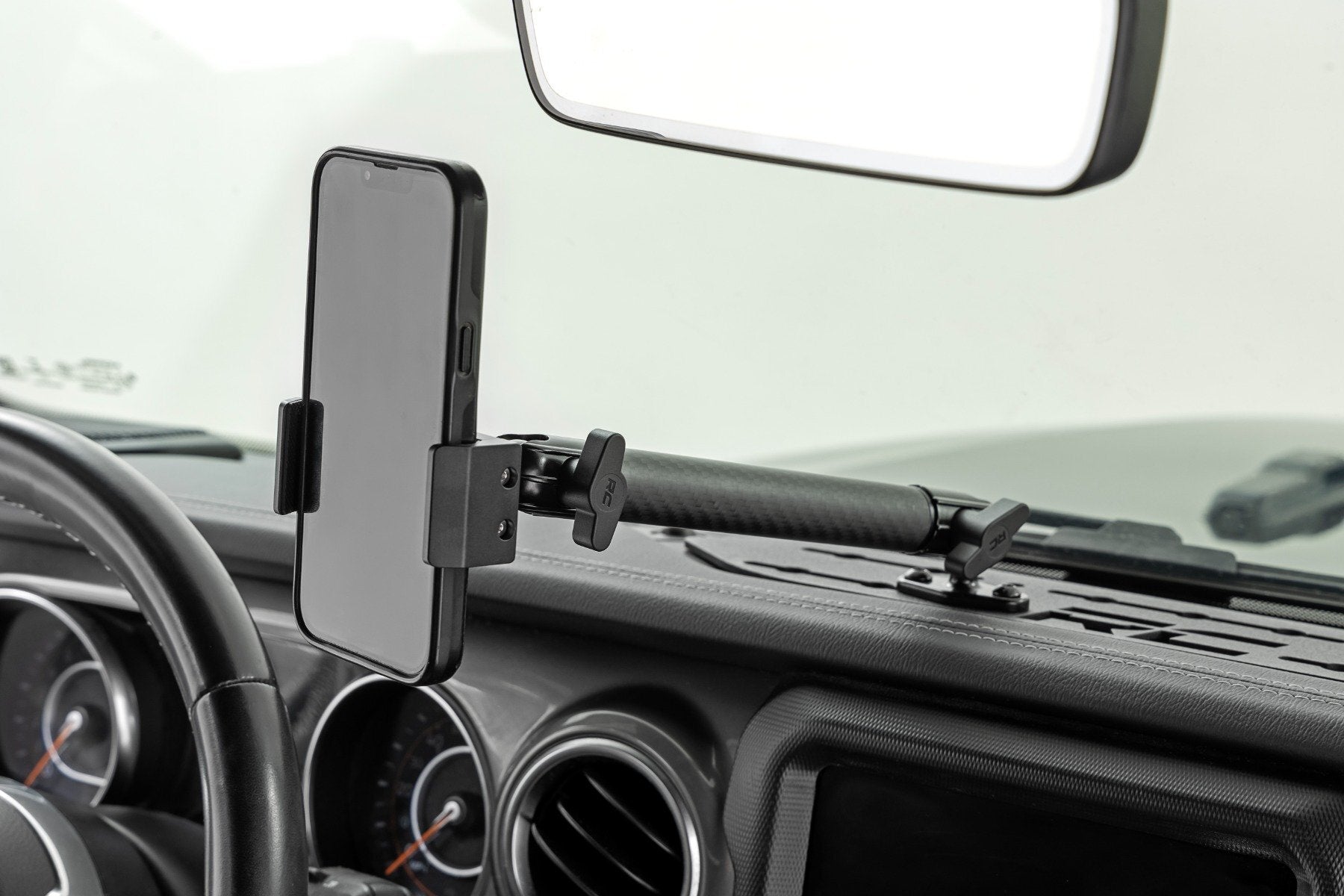 Rough Country Dash Mount - 8" Mount Kit - Jeep Gladiator JT/Wrangler JL 4WD (2018-2024) - 10661