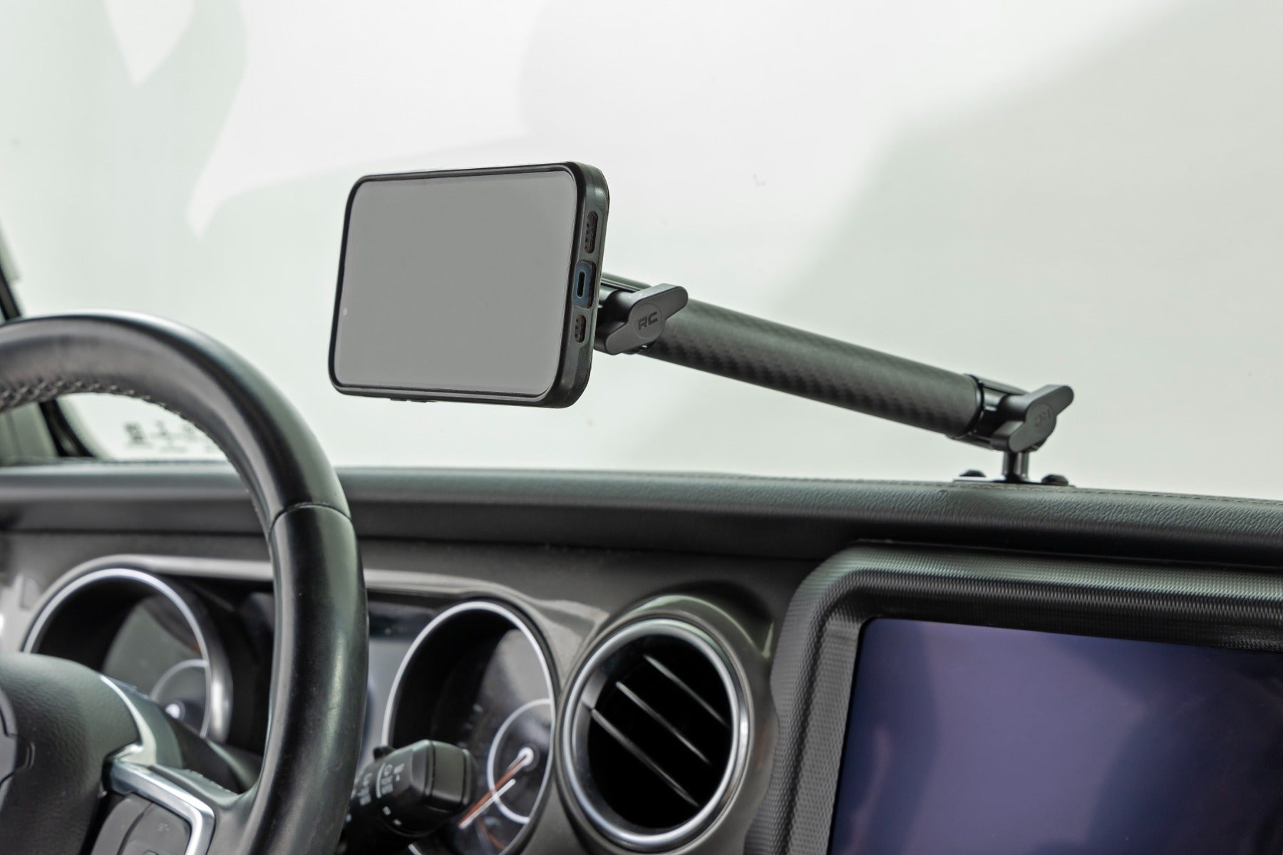 Rough Country Dash Mount - 10" Mount Kit - Jeep Gladiator JT/Wrangler JL 4WD (2018-2024) - 10662