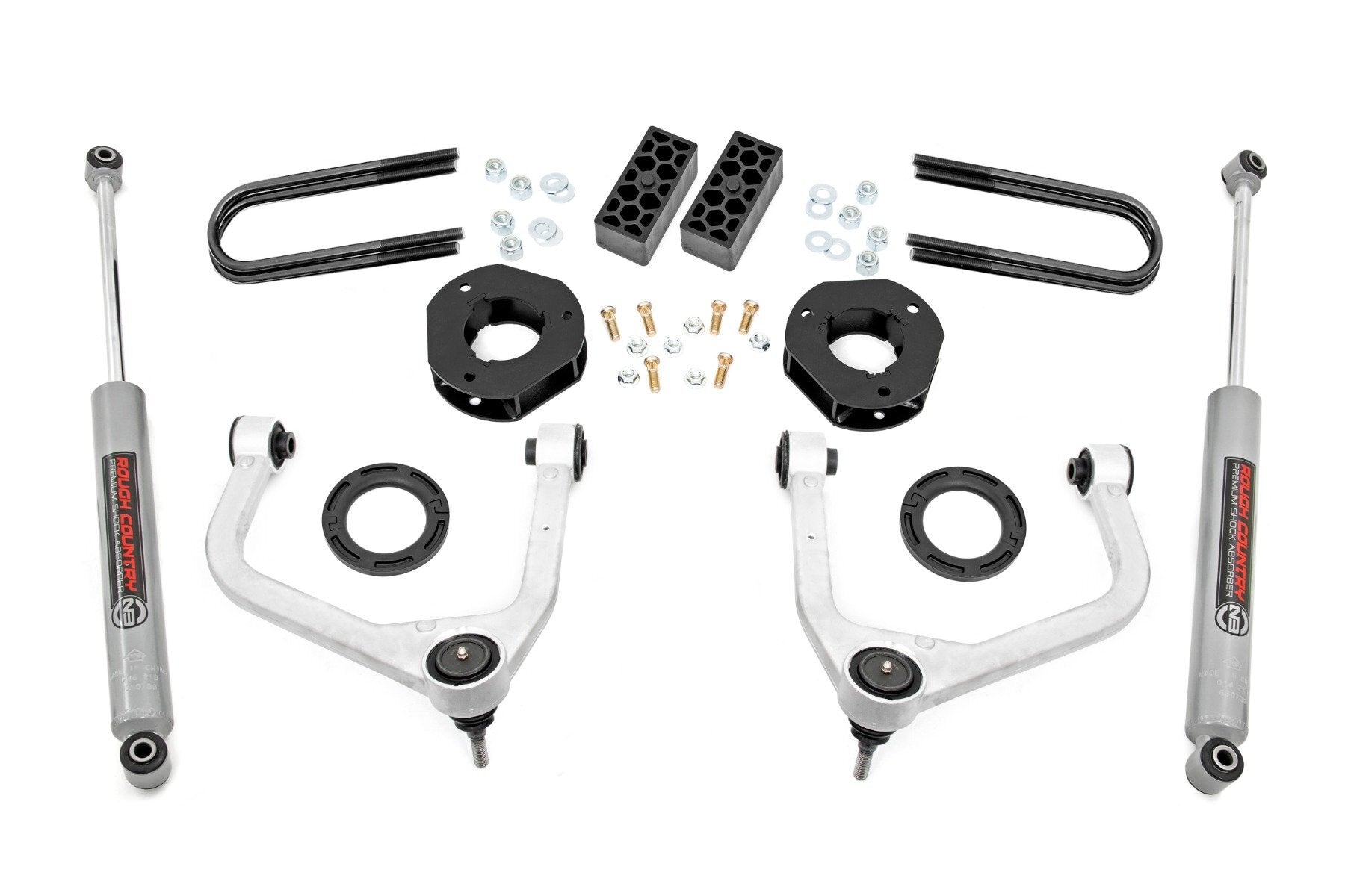 Rough Country 3.5 Inch Lift Kit - Chevy Silverado 1500 2WD/4WD (2025) - 110430