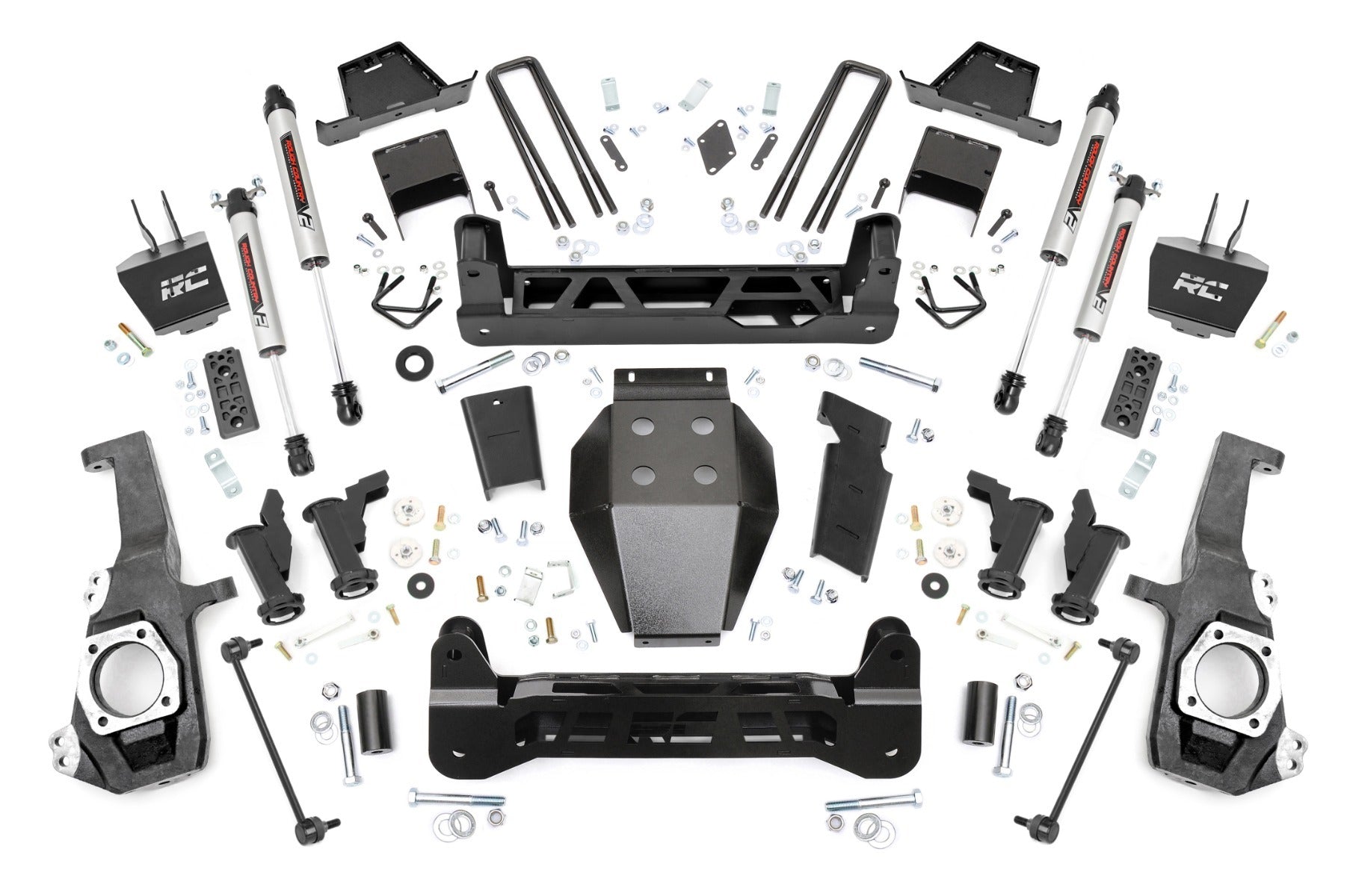 Rough Country 7 Inch Lift Kit - Torsion Drop - V2 - Chevy/GMC 2500HD/3500HD (20-25) - 11770