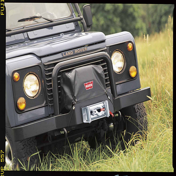 Vinyl cover for classic Warn winches with center mounted control pack - 13916 - Warn