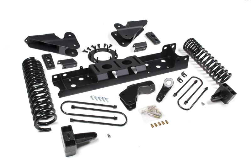 Zone Offroad 2019 Ram 3500 4.5in Radius Arm Brkt 3in Rr Block w/ Overload 8-Bolt T-Case Nitro Shocks