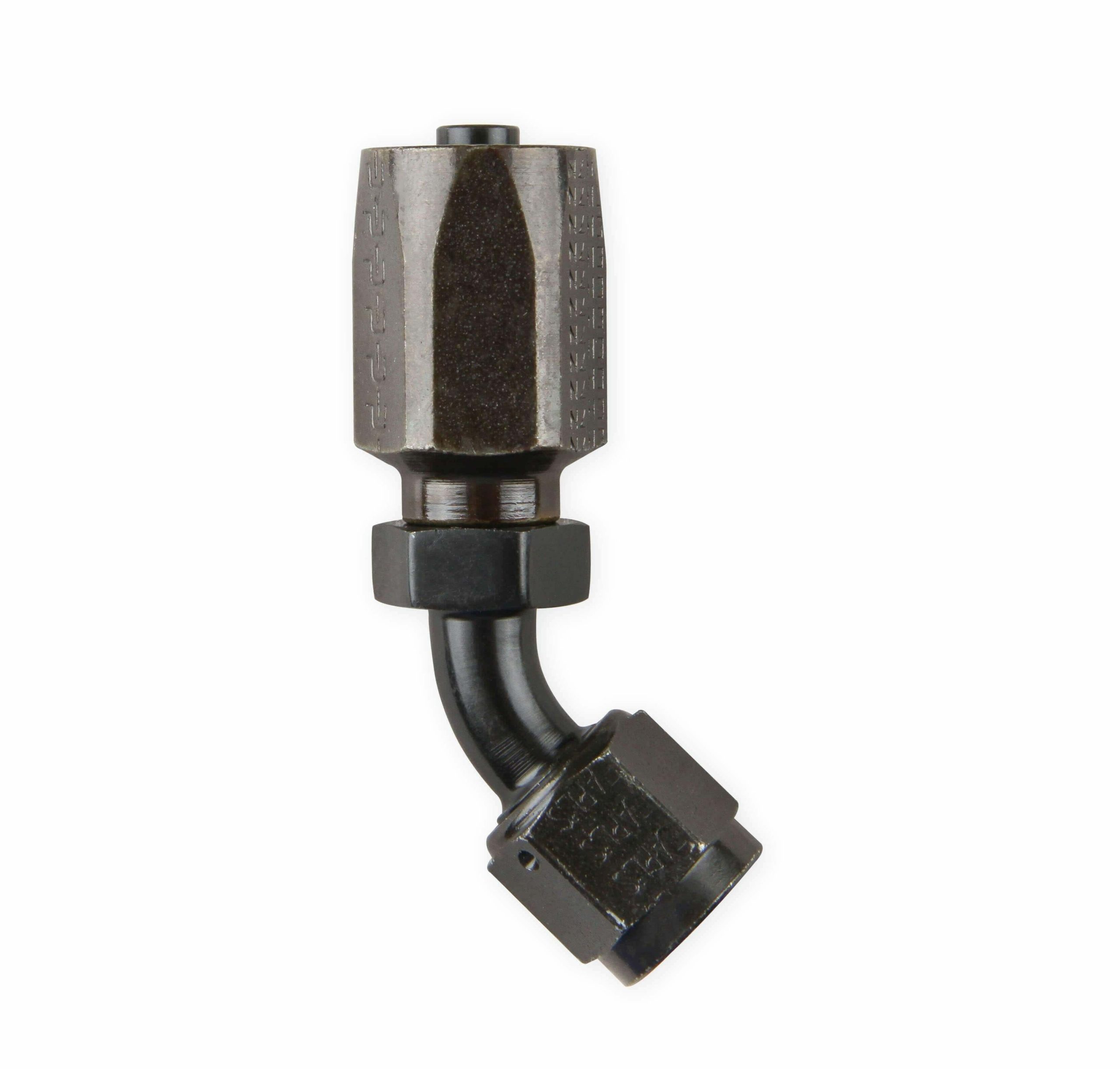Earls Power Steering Hose End-Black Chromate - 154606ERL