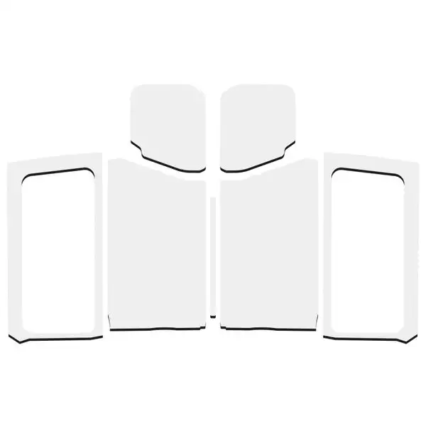 DEI 18-23 Jeep Wrangler JL 2-Door Boom Mat Complete Headliner Kit - 7 Piece - Gray