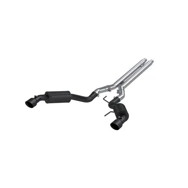 MBRP Exhaust 3in. Cat Back Dual Split Rear Street Version 4.5in. tips Black Coated (S7277BLK)