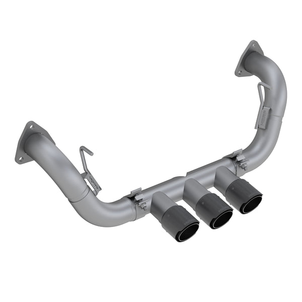 MBRP Exhaust 2.5" Cat Back, Triple Rear Exit, with Carbon Fiber Tips T304 (S49003CF)