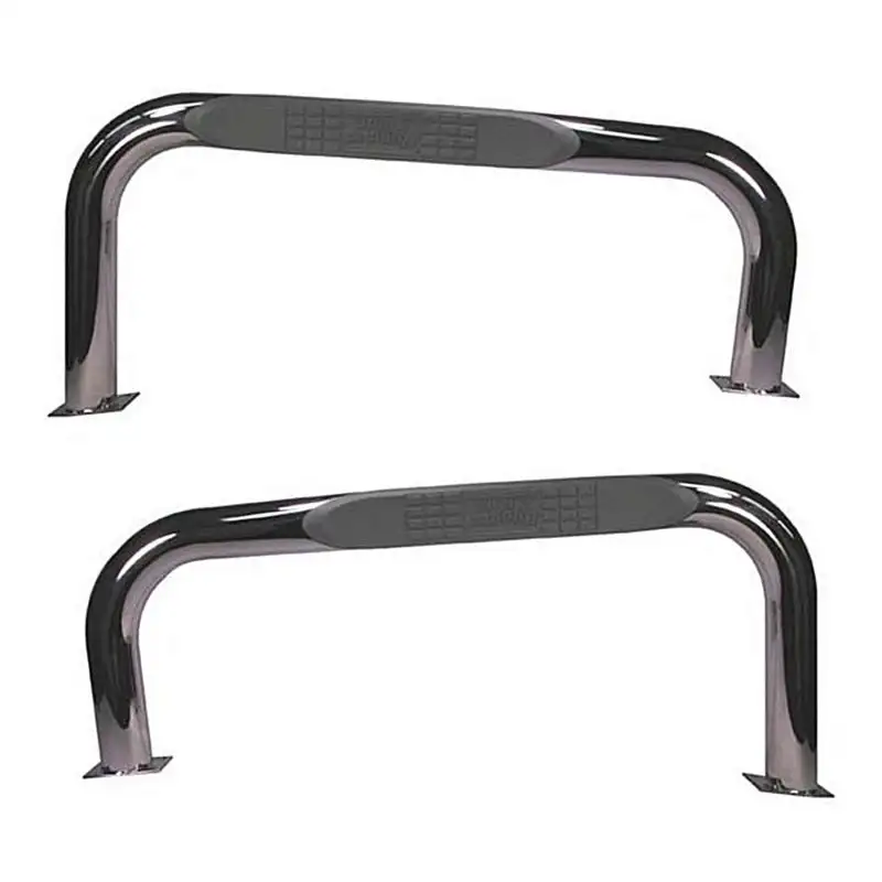 Rugged Ridge 3-In Round Tube Steps SS TJ