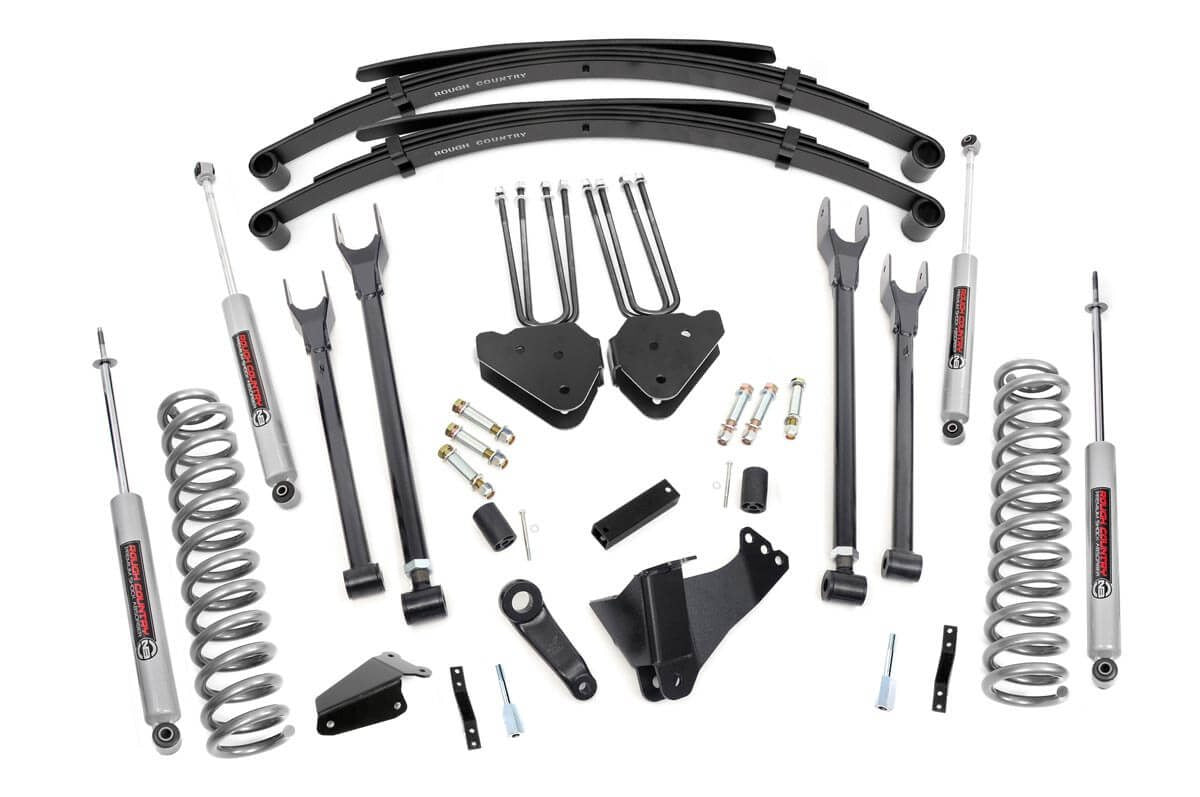2005-2007 Ford F-350 Super Duty 6 Inch Lift Kit - Gas - 4 Link - RR Spring - Ford F-250/F-350 Super Duty (05-07) - 583.2