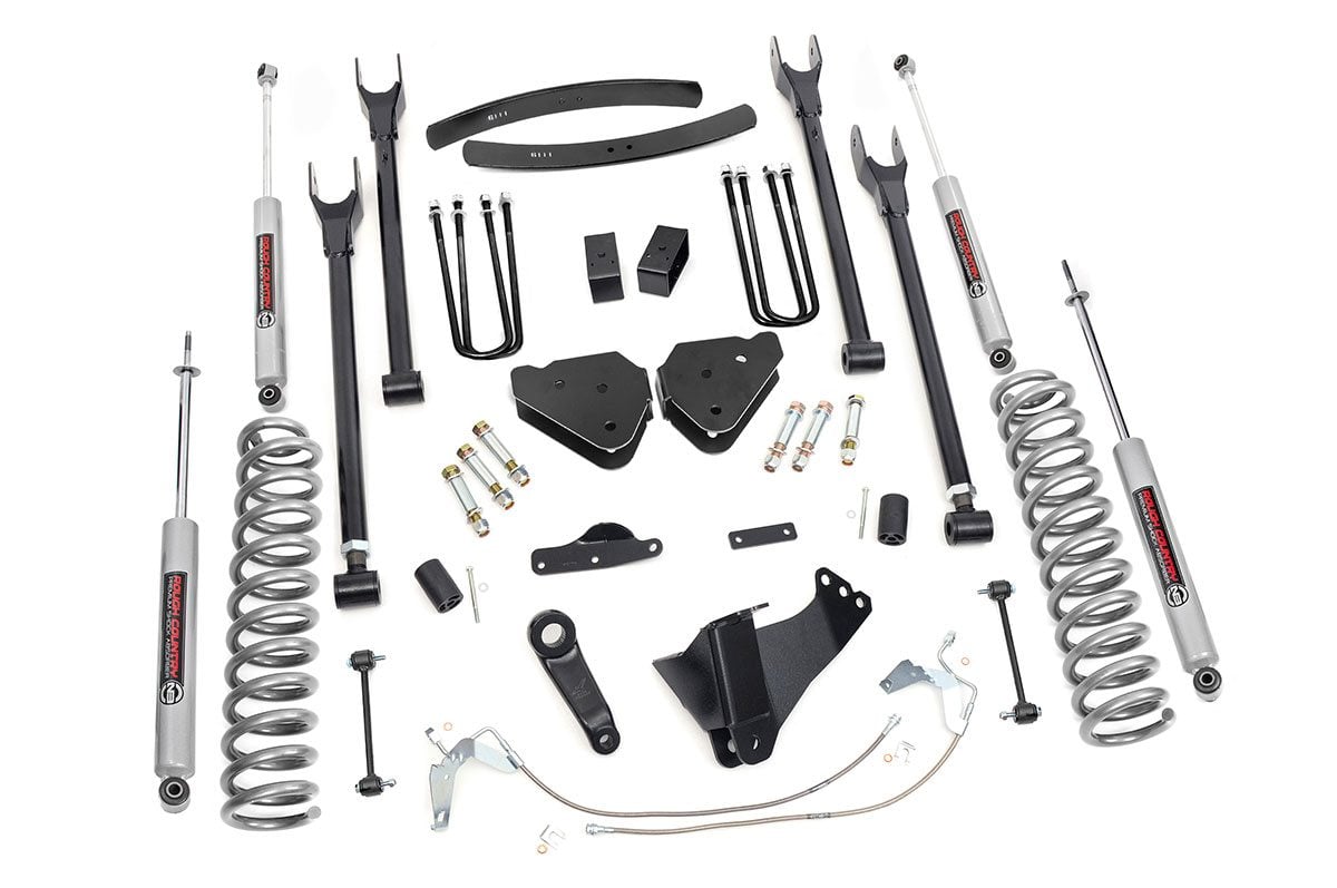 2008-2010 Ford F-350 Super Duty 6 Inch Lift Kit - Diesel - 4 Link - Ford F-250/F-350 Super Duty 4WD (08-10) - 584.2