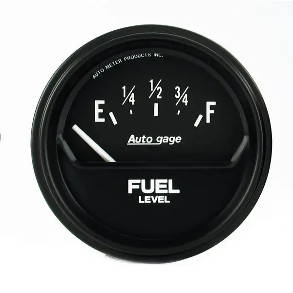 AutoMeter AutoGage 2-5/8in 0-90 Short Sweep Electrical Fuel Level - Black (2316)