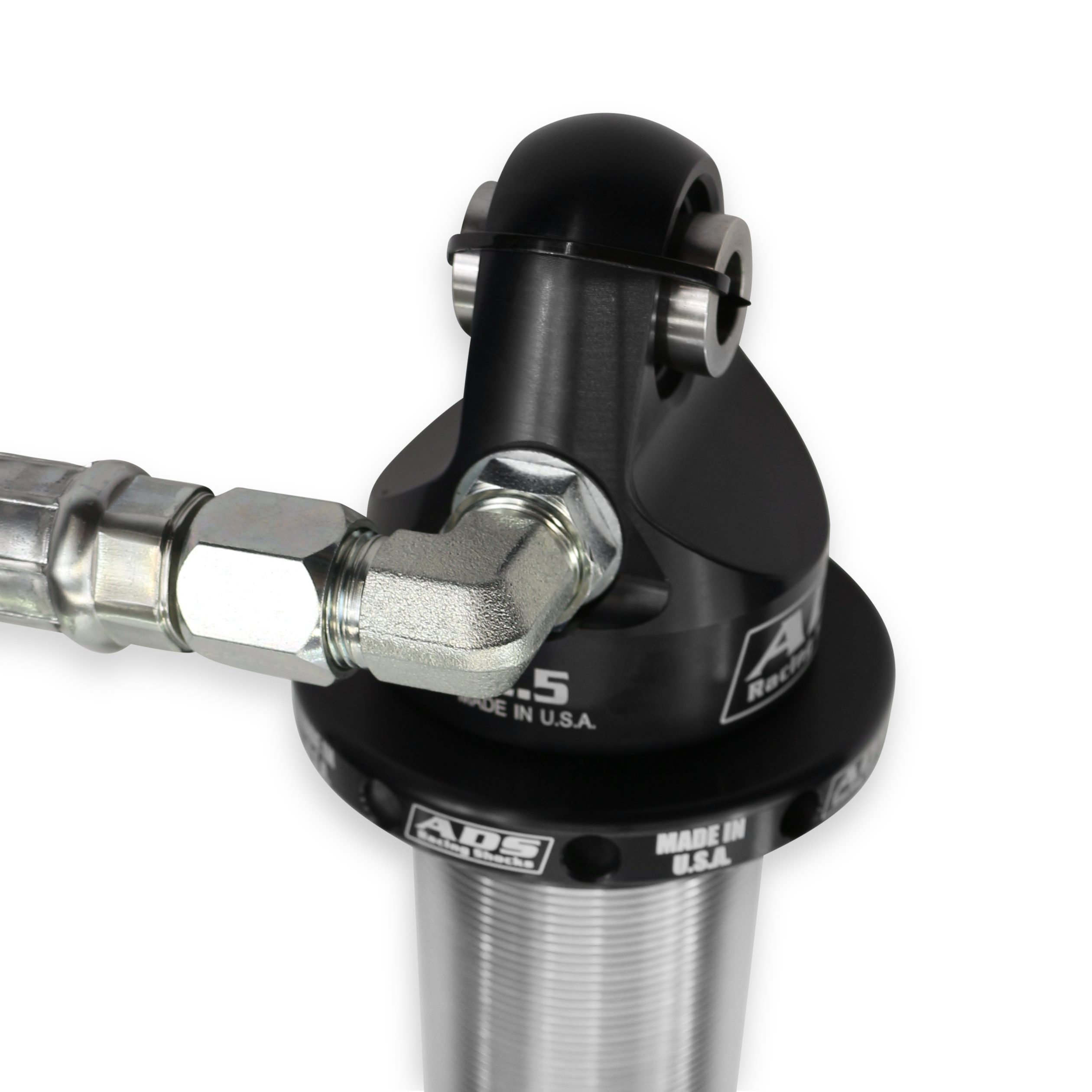 2.5 in. x 8 Race 2.5" Reservoir Coilover - 90 Degree - Extended Rod End ADS