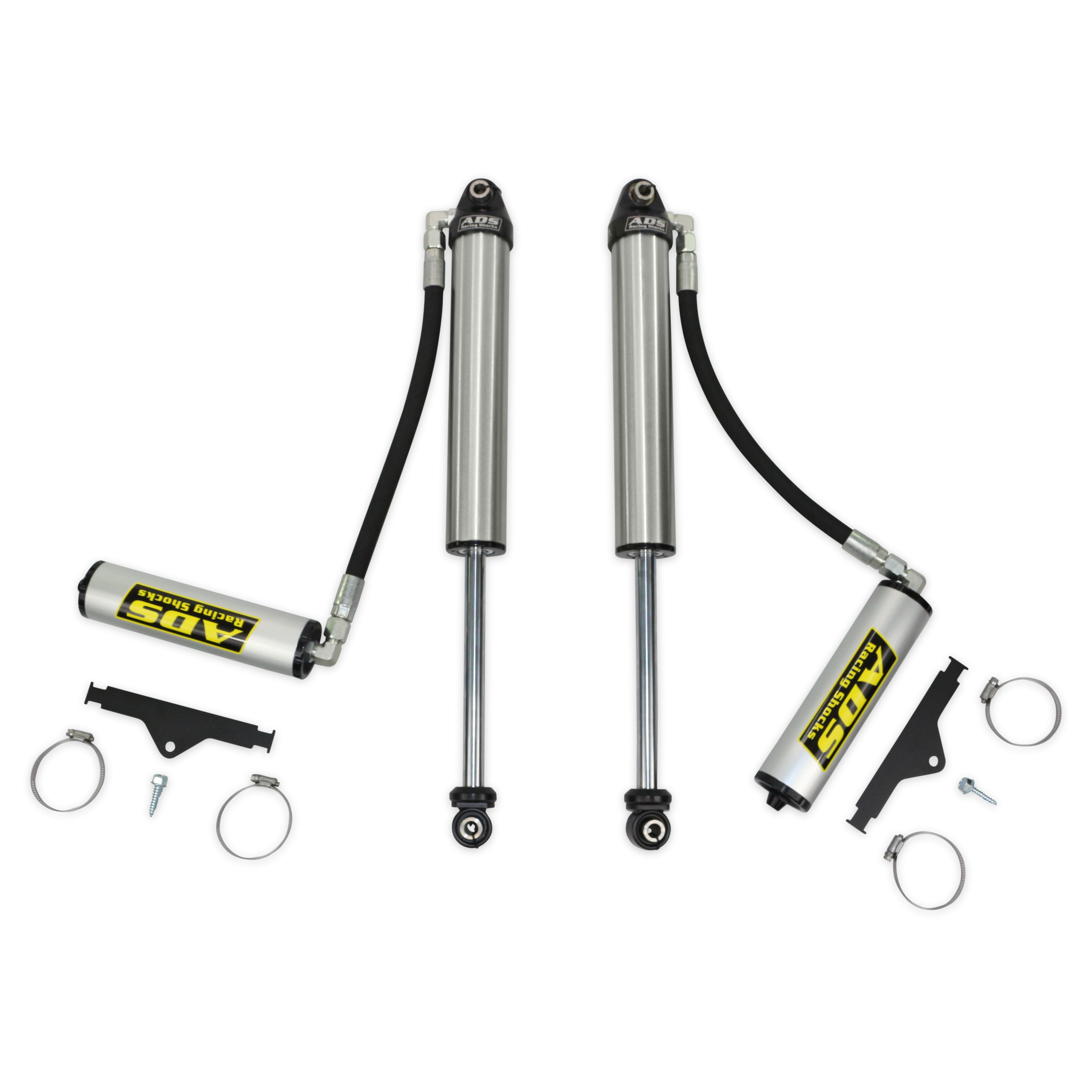 2.5 in. x 10 Race 2.5" Short Smooth Body Remote Reservoir Shock - 90 Degree ADS
