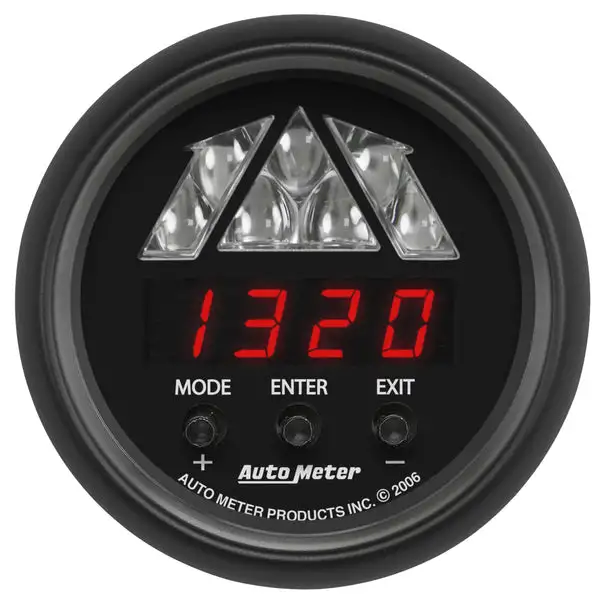 AutoMeter Z-Series 2-1/16in Tachometer Digital 16000 RPM w/ LED Shift Light (2676)
