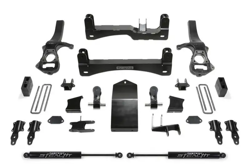 Fabtech 19+ GM C/K1500 P/U w/Trail Boss/At4 Pkg 4in Basic Sys w/Stealth
