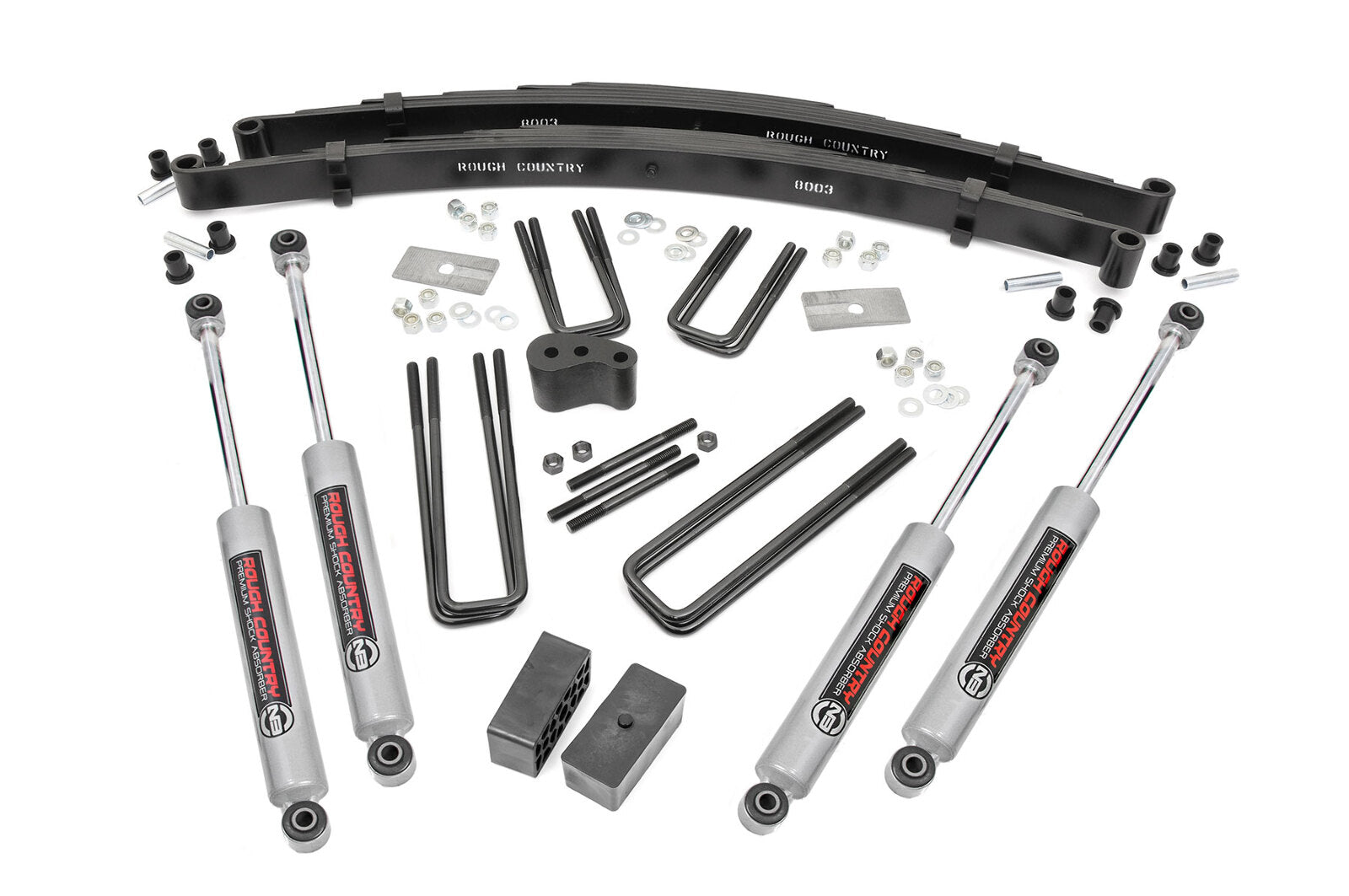 Rough Country 4 Inch Lift Kit - Rear Blocks - Dodge W100 Truck/W200 Truck 4WD (1970-1974) - 300.2