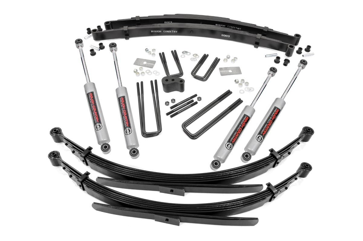 Rough Country 4 Inch Lift Kit - Rear Springs - Dodge W100 Truck/W200 Truck 4WD (1970-1974) - 330.2