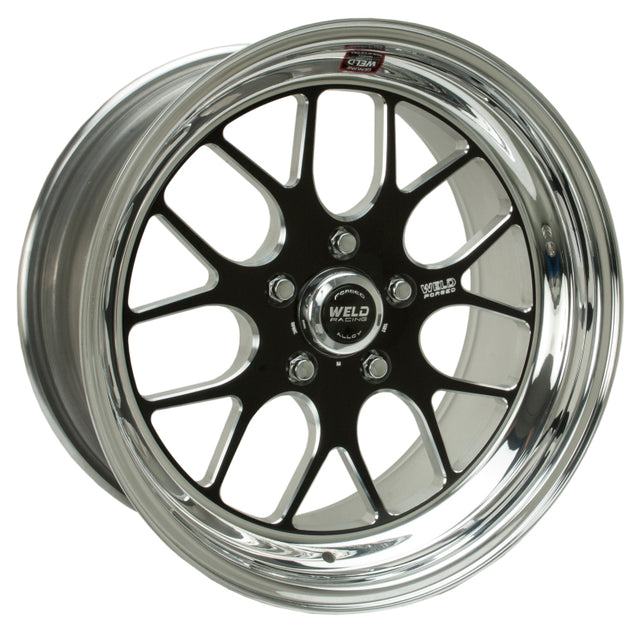 Weld S77 18x11 / 5x4.75 BP / 4.2in. BS Black Wheel (Low Pad) - Non-Beadlock