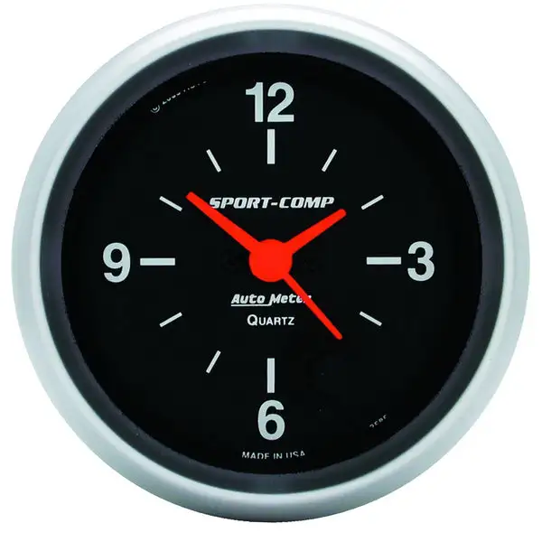 AutoMeter 2-5/8in 12 Hour Analog Clock Gauge (3585)