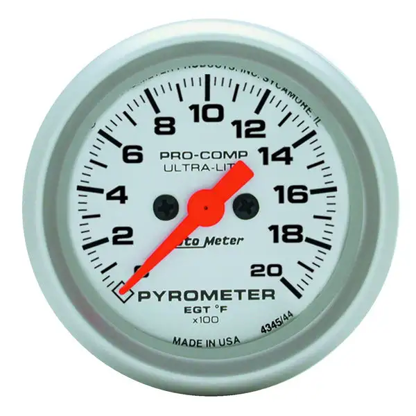 AutoMeter Ultra-Lite 52mm 0-2000 Deg F Electronic EGT Kit (4345)
