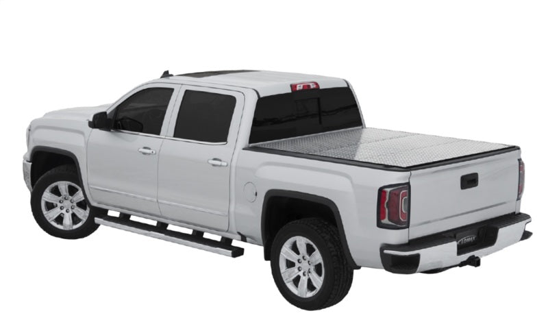 Access LOMAX Pro Series Tri-Fold Cover 07+ Toyota Tundra 6ft6in Bed (Deck Rail) - Blk Diamond Mist