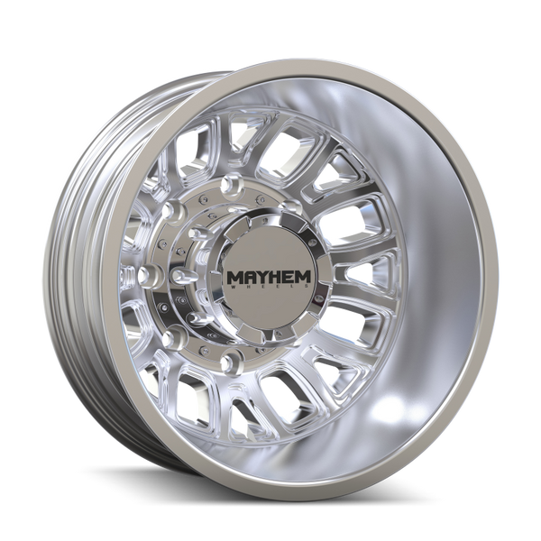 Mayhem 8107D Cogent Dually 17x6.5 / 8x200 BP / -142mm Offset / 142mm Hub Polished Wheel