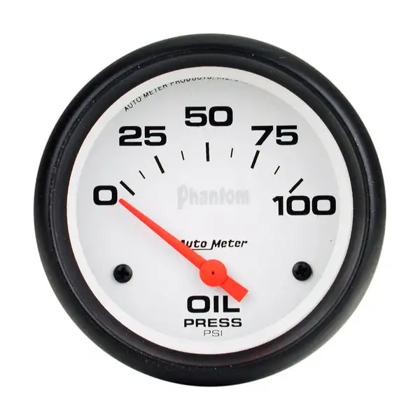 AutoMeter Phantom 66.7mm 0-100 PSI SSE Oil Pressure Gauge (5827)