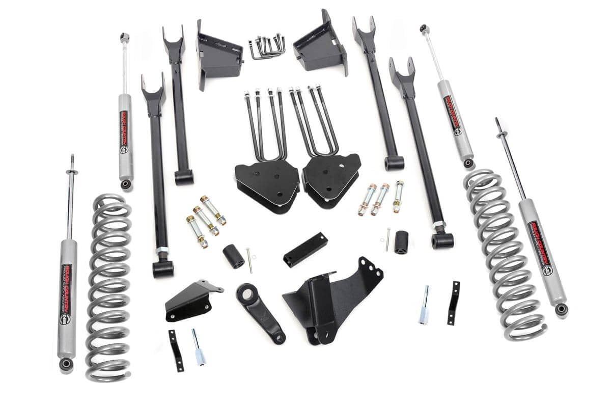 2005-2007 Ford F-250 Super Duty 8 Inch Lift Kit - 4 Link - RR Blocks - Ford F-250/F-350 Super Duty 4WD (05-07) - 591.2