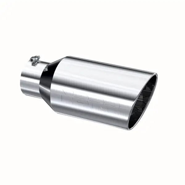 MBRP Exhaust Tip. 8in. O.D. Rolled End. 5in. let 18in. length. T304 (T5129)