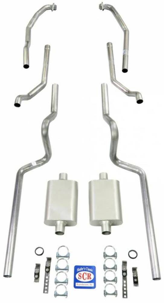 Fits 1963 - 1966 Chevrolet C10 Truck Exhaust System 63406