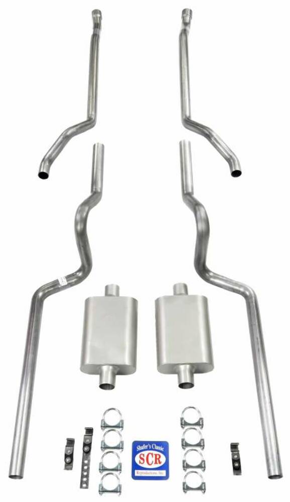 Fits 1963 - 1966 Chevrolet C10 Truck Exhaust System 63408