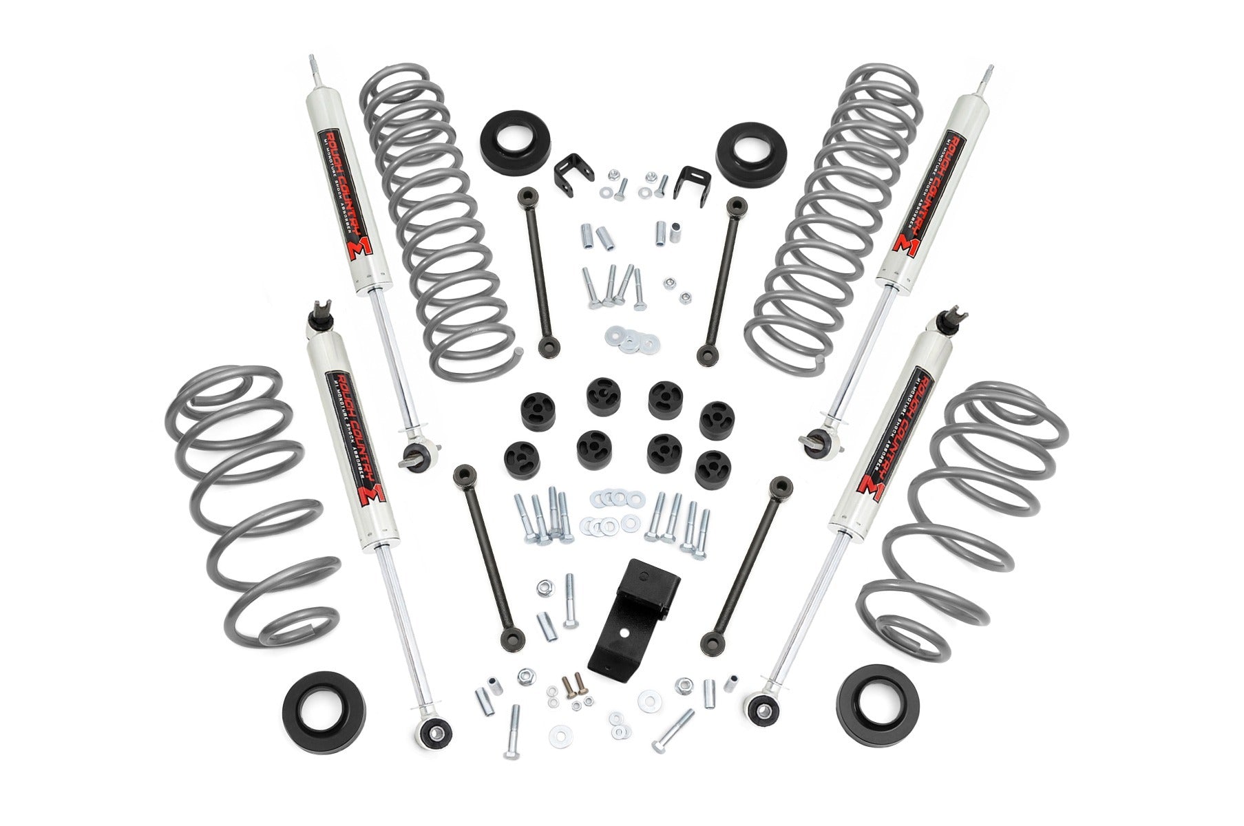 Rough Country 3.25 Inch Lift Kit - 6 Cyl - M1 - Jeep Wrangler TJ (03-06)/Wrangler Unlimited (04-06) - 64440