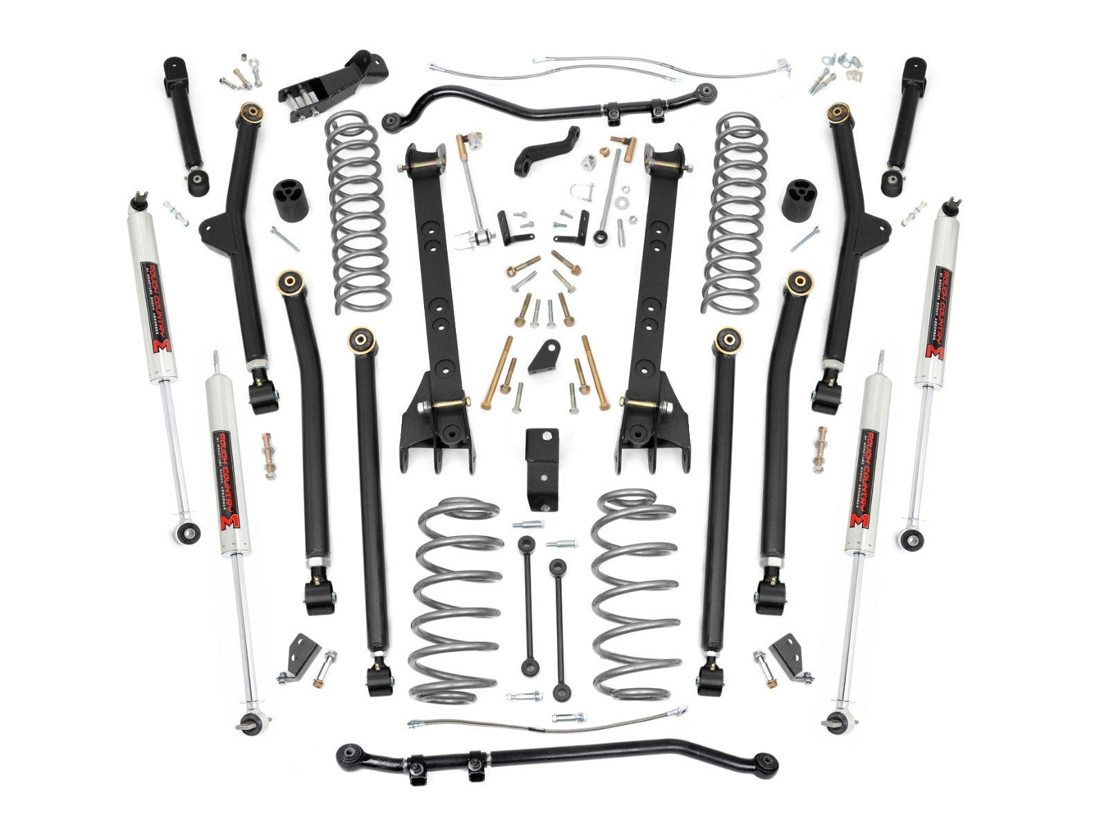 Rough Country 6 Inch Lift Kit - Long Arm - M1 - Jeep Wrangler TJ 4WD (1997-2006) - 65940