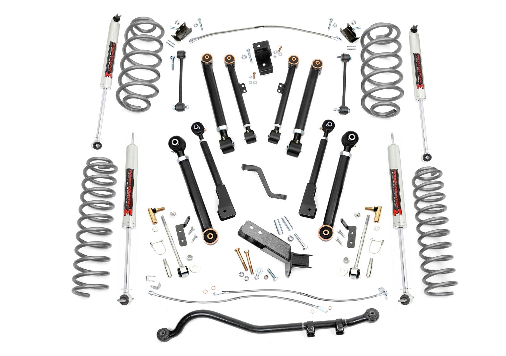 Rough Country 6 Inch Lift Kit - X-Series - M1 -  Jeep Wrangler TJ (97-06)/Wrangler Unlimited (04-06) - 66240
