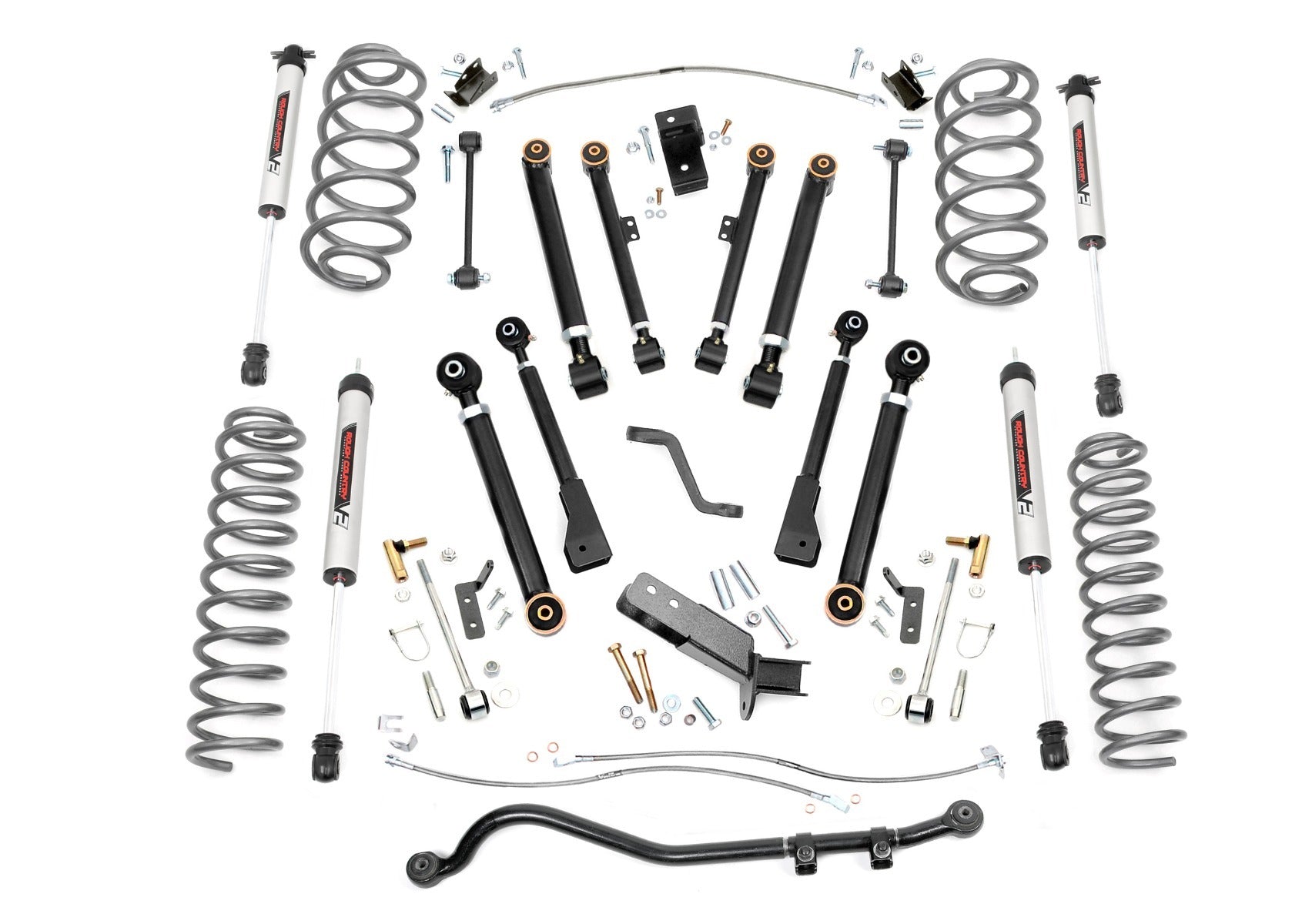 Rough Country 6 Inch Lift Kit - X-Series - V2 -  Jeep Wrangler TJ (97-06)/Wrangler Unlimited (04-06) - 66270