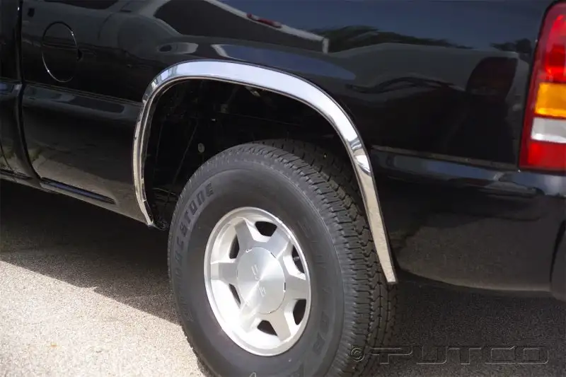 Putco Chevrolet Suburban - Full w/o Fender Flares - 1.5in Wide Stainless Steel Fender Trim