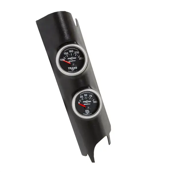 AutoMeter 11+ Jeep Wrangler A-Pillar Trans Temp/Oil Pressure Sport Comp 2 Guage Kit (7041)