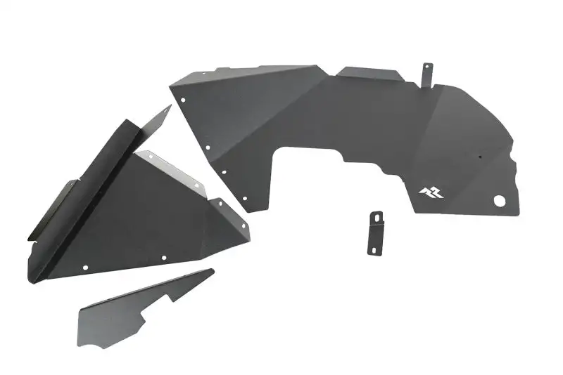 Rugged Ridge Inner Fender Liners Frnt Aluminum Black Jeep Wrangler JL